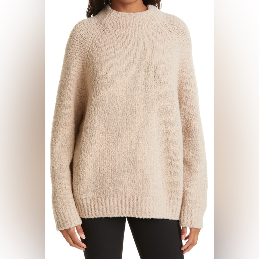 NWT Vince Funnel Neck Chunky Wool Blend Sweater XS